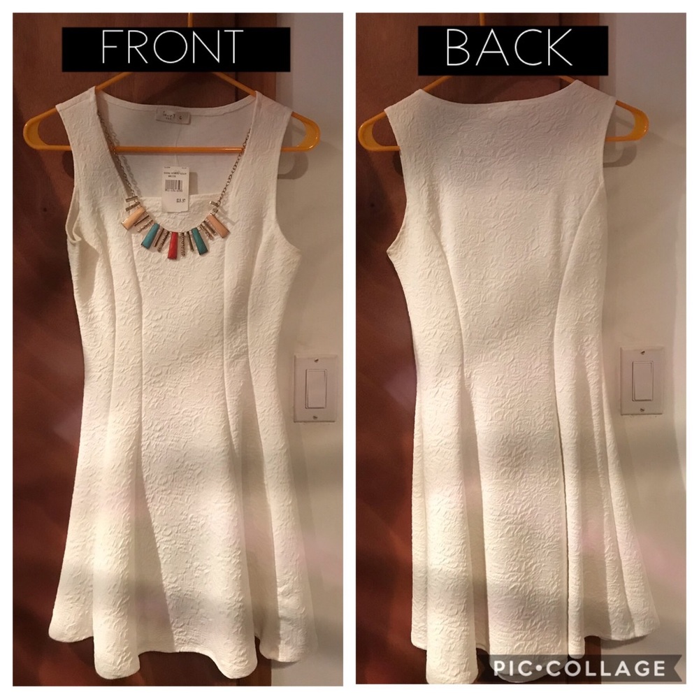 White cocktail dress (never worn)